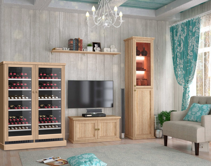 Винный шкаф DOMETIC C101G Double Wooden Beech в магазине «На диване» в Хабаровске  — Выгодная цена
