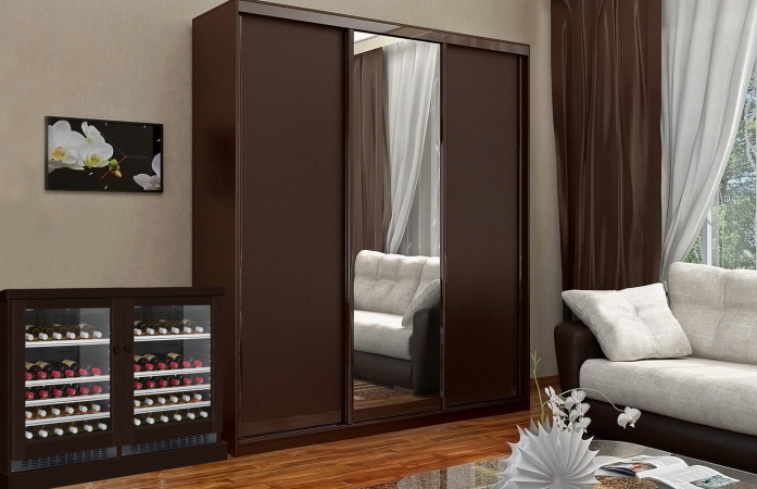 Винный шкаф DOMETIC C50G Double Wooden Wenge в магазине «На диване» в Хабаровске  — Выгодная цена
