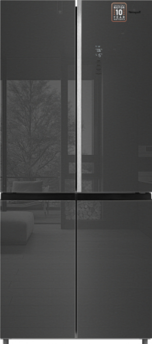 Холодильник Weissgauff WCD 590 NoFrost Inverter Premium EcoFresh Inox Glass