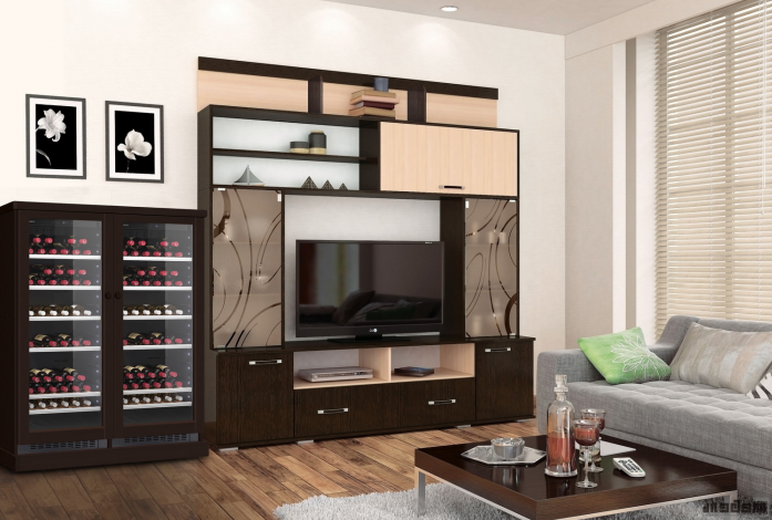 Винный шкаф DOMETIC C101G Double Wooden Wenge в магазине «На диване» в Хабаровске  — Выгодная цена