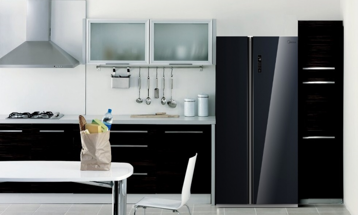 Холодильник Side-by-Side Midea MRS518SNGBL в магазине «На диване» в Хабаровске  — Выгодная цена