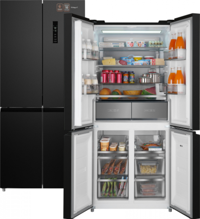 Холодильник Weissgauff WCD 590 NoFrost Inverter Premium Biofresh Dark Inox в магазине «На диване» в Хабаровске  — Выгодная цена