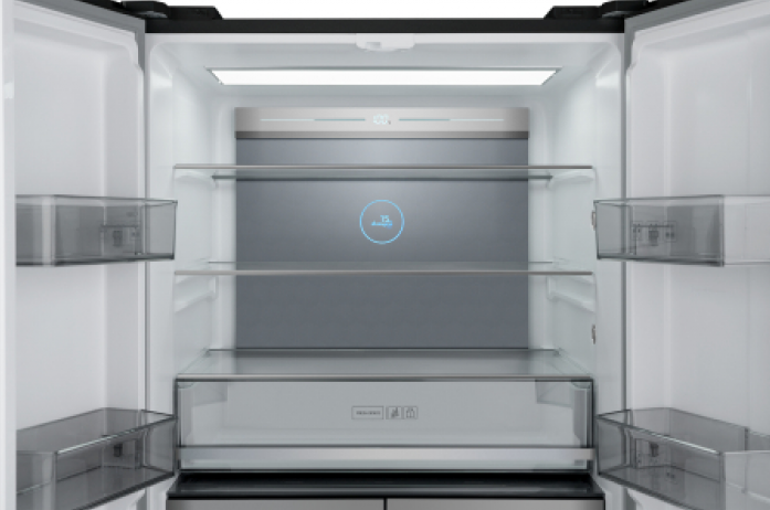 Холодильник Weissgauff WCD 590 NoFrost Inverter Premium EcoFresh Black Glass в магазине «На диване» в Хабаровске  — Выгодная цена