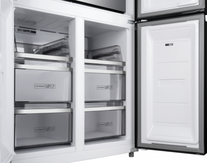 Холодильник Weissgauff WCD 590 NoFrost Inverter Premium EcoFresh Black Glass в магазине «На диване» в Хабаровске  — Выгодная цена