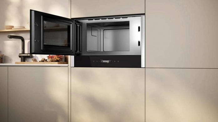 Встраиваемая микроволновая печь Neff NR4WR21N1 черный/нержавеющая сталь в магазине «На диване» в Хабаровске  — Выгодная цена