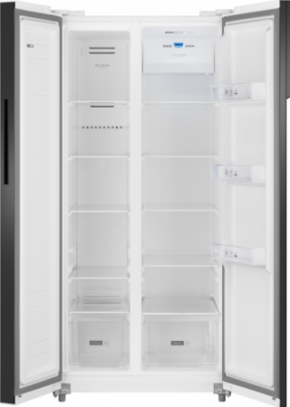 Холодильник Weissgauff WSBS 500 Inverter NoFrost White Glass 433 050 в магазине «На диване» в Хабаровске  — Выгодная цена