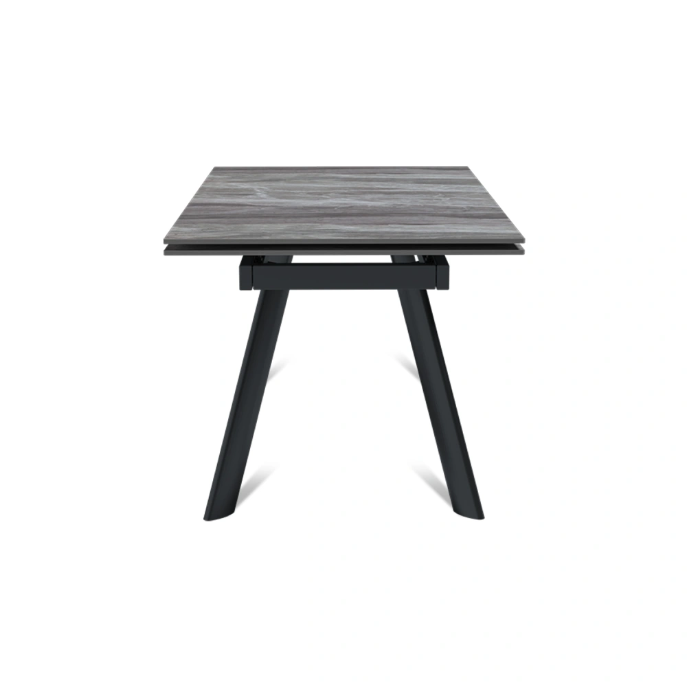 Стол раскладной Stone (140+40+40), керамика глянцевая Italian Light Grey в магазине «На диване» в Хабаровске  — Выгодная цена