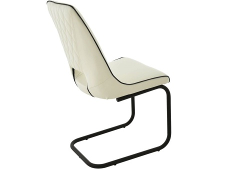 Обеденная группа (Стол Римини и 4 стула Эльзас), стекло белый в магазине «На диване» в Хабаровске  — Выгодная цена