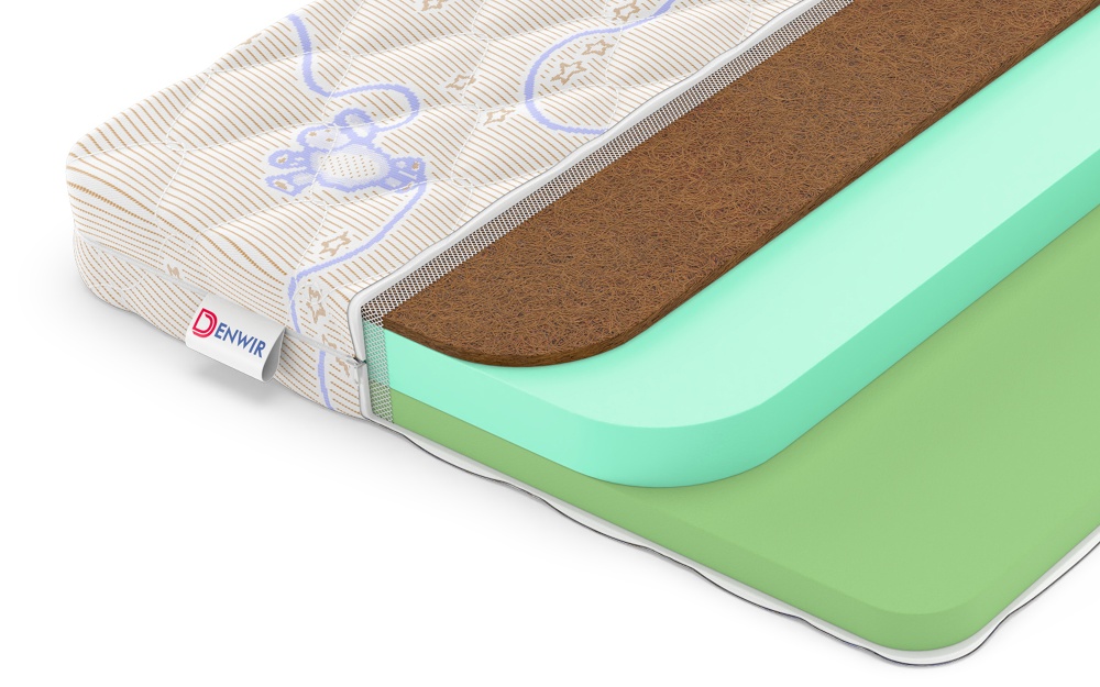 Детский матрас Denwir Baby Springless Eco Foam Hard 9 в магазине «На диване» в Хабаровске  — Выгодная цена